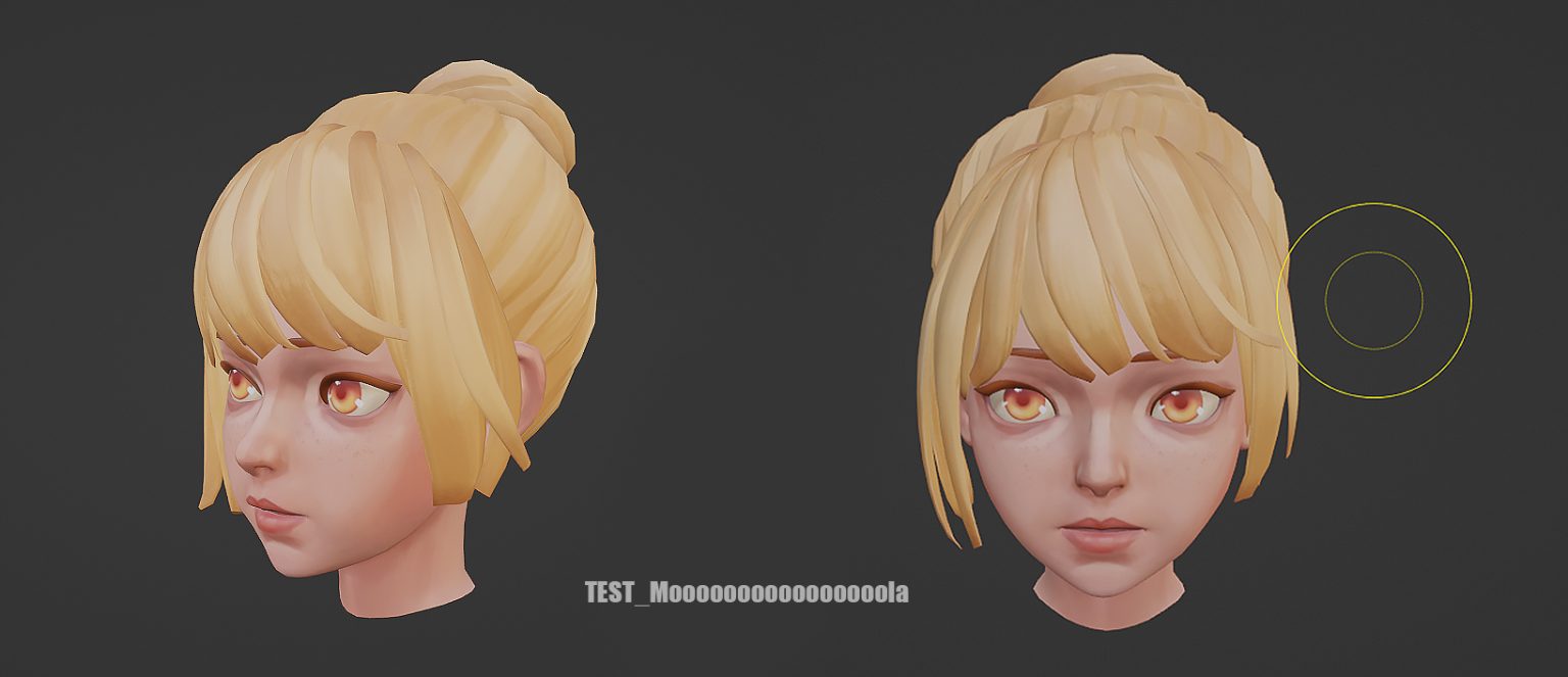 Project progress Character handdrawn texture test MOLA MA 3D